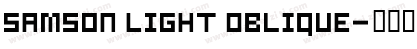 Samson Light Oblique字体转换